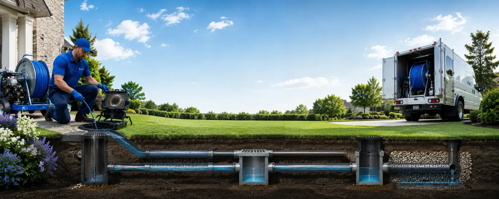 Outdoor drain cleaning information for Romney, IN